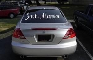 Just Married Decal 1