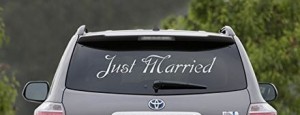 Just Married Decal 2