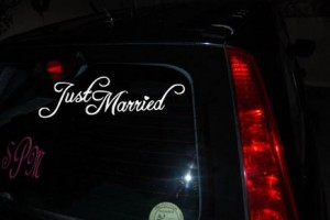 Just Married Decal 3