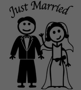 Just Married Decal 4