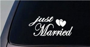 Just Married Decal 5