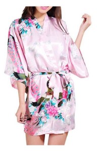 Pink Kimono Robe