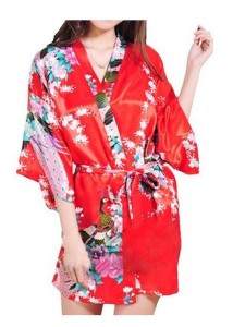 Red Kimono Robe