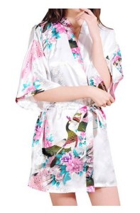 White Kimono Robe