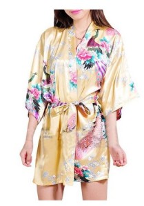 Yellow Kimono Robe